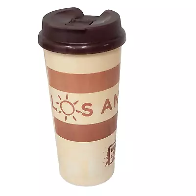 7-ELEVEN Los Angeles 7 11 Plastic Travel Refill Coffee Cup Mug Whirley 2016 • $16