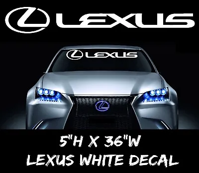 $12.99 • Buy LEXUS Logo Windshield Decal Vinyl Banner Sticker IS GS ES LS RX COUPE SPORT  316