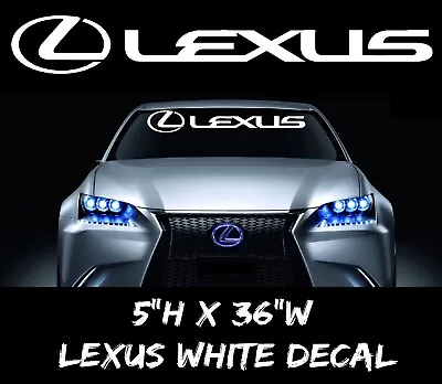 $12.99 • Buy LEXUS Logo Windshield Decal Vinyl Banner Sticker IS GS ES LS RX COUPE SPORT  316
