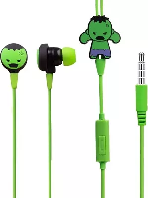 MINISO Marvel In-Ear Earphone With Mic Cute Cartoon Silicone Headphones • £11.97