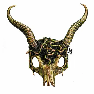 Medusa Pagan Evil Skull Horns Halloween Masquerade Animal Headpiece Cosplay Hall • $48.95