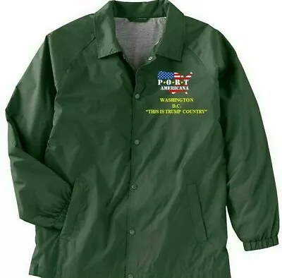 Trump Country Washington Dc*port Americana Logo*embroidered 1-sided Staff Jacket • $72.95