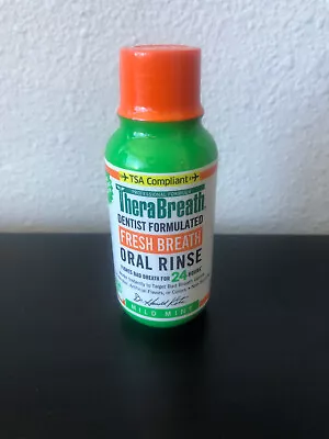 $11.95 • Buy TheraBreath Fresh Breath Dentist Formulated Oral Rinse, Mild Mint, 3 Ounce