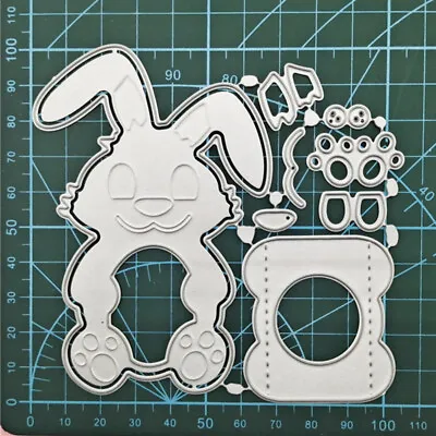 Easter Rabbit Egg Stencils Metal Cutting Dies Embossing Paper Craft Making Die N • £4.07