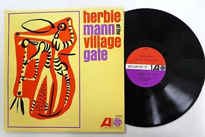 HERBIE MANN At The Village Gate LP Atlantic Fan VG+ Vinyl Jazz Mono    Mc 452 • $22