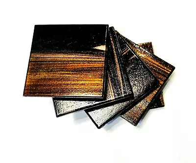 $6.99 • Buy 2x2 Copper Gold Glimmer Glass Mosaic Tile Backsplash (Pack Of 5 Pieces)