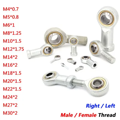 £3.23 • Buy M4 To M30 Rod End Joint Bearing Right/Left Hand Male/Female Thread SAT/K SALT/K