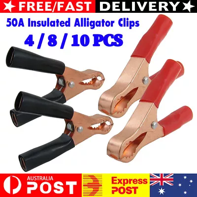 2/4/5Pairs Car Battery Tongs Cable Alligator Electrical Measured Clip Clamp Tool • $6.01