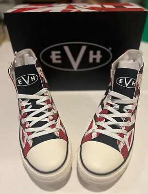 RARE NIB Van Halen Mens Sneakers EVH 5150 Red Frankenstein HighTops Size 12 • $900