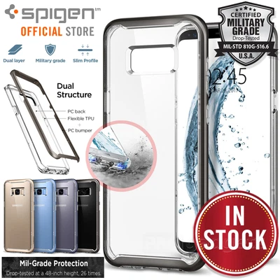 SPIGEN Dual Layer Neo Hybrid Crystal Hard Bumper Cover For Galaxy S8 Plus Case • $29.99