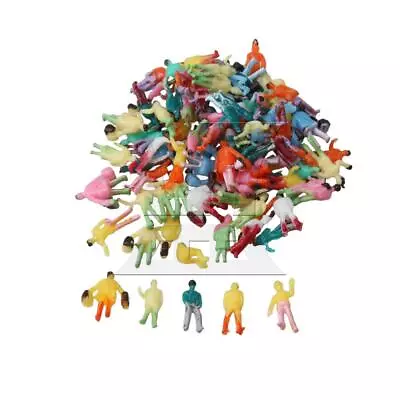 100PCS Colorful Model Figures Miniature People Passerby Scale 1:200 • $7.80