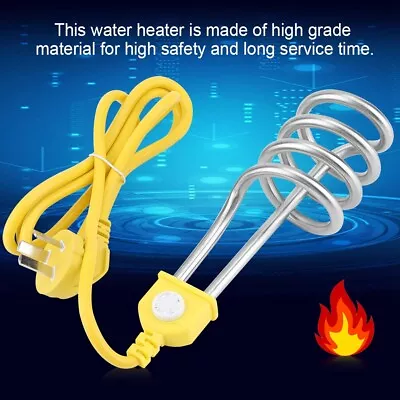 Portable Electric Immersion Heater Boiler Spiral Tube Water Heating Element. • £11.59