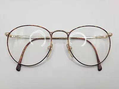 Ralph Lauren 528 Unisex Round Eyeglasses Frames Brown Tort Gold Japan 51□19-140 • $44.95