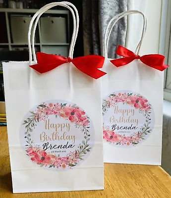 £2 • Buy Personalised Gift Bags Wedding, Christening, Birthday, Hen Party, Thank You Bag
