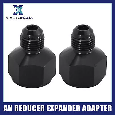 2pcs AN10 Female To AN6 Male Flare Reducer Fitting Fuel Oil Cooler Adapter Black • $28.59