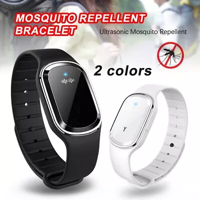 Ultrasonic Anti Mosquito Insect Pest Bugs Repellent Repeller Wrist Bracelet KH • £7.56