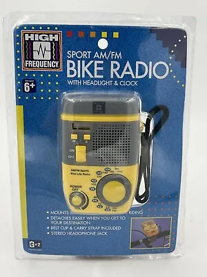 1992 High Frequency Sport AM/FM Bike Radio W/ Headlight & Clock • $59.99
