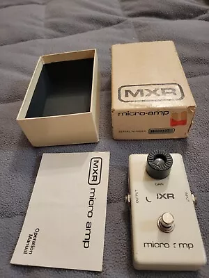 Vintage 1980 MXR Micro Amp Boost Pedal TESTED WORKING • $139