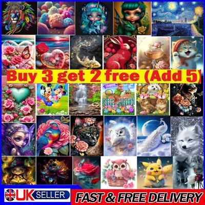 £6.89 • Buy Full Drill 5D Diamond Painting Embroidery Picture Art Cross Stitch DIY Kit UK
