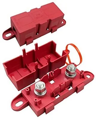 MEGA Fuse Holder For ANM Bolt-on Fuse - 500A 32V Red Lot Of 2 New 9.99 • $9.99