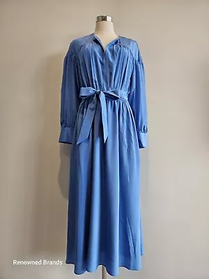 $140 • Buy Trenery Country Road Sapphire Blue Silk Dress Size 12 Bnwt Rrp $399