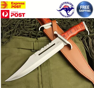 First Blood III Rambo Stallone Hunting Knife Bowie Military Combat Survival • $64.80