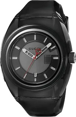  Authentic GUCCI Sync XXL Black Dial Men's Watch YA137111 • $265