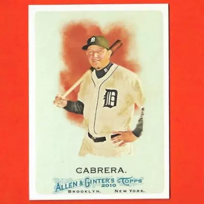 Miguel Cabrera 2010 Topps Allen & Ginter Baseball Card 139  Detroit Tigers • $1.75