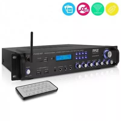 Pyle Multi Channel Bluetooth Pre-Amplifier Receiver 2000W AUX USB AM P2001BT • $167.99