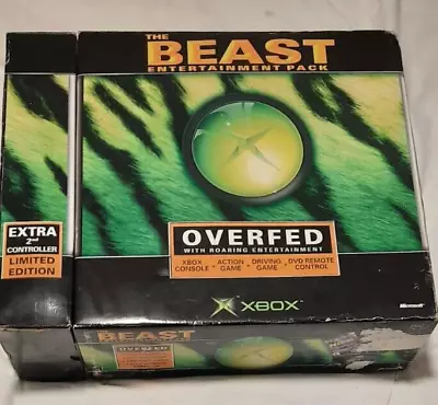 Xbox Beast Video Game Console Bundle - Black Games Pamphlets Cables Controllers • $250