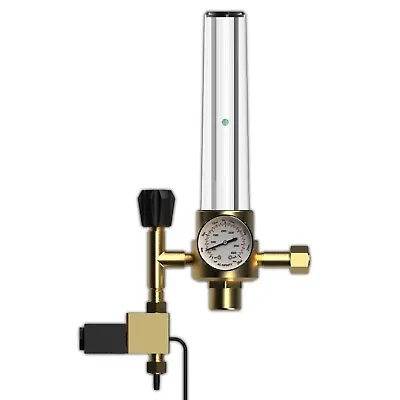 CO2 Regulator Carbon Dioxide Monitor With Solenoid Valve And Gas Flow Meter • $44.99