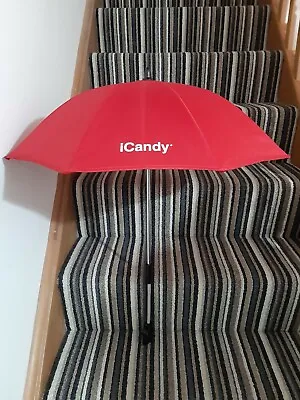 ⭐GENUINE ICandy Red Sun Shade Parasol/Umbrella Peach Strawberry Apple 2 Pear⭐ • £19.95