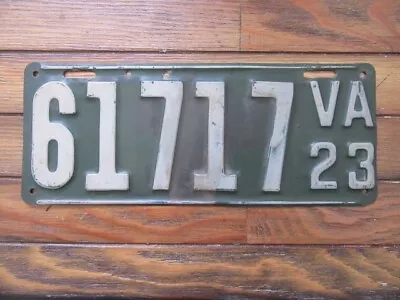 1923 Virginia Passenger License Plate • $20.50