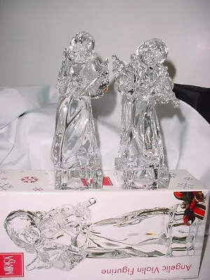 Lot 3 Mikasa Large Crystal Angels - 1 With Harp 1 With Violin 1 With Horn • $34.75