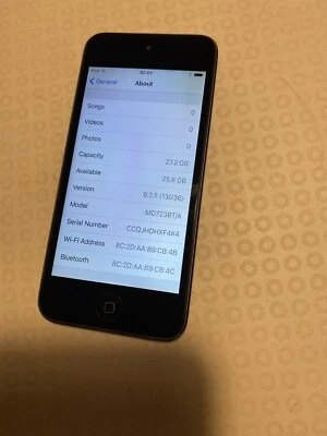 £35 • Buy Apple IPod Touch 5th Generation Grey (32GB) (mp3 Video Player Portable)
