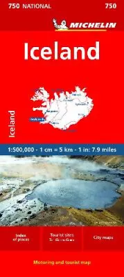 Iceland - - Michelin National Map 750 By Michelin Travel & Lifestyle • $14.94