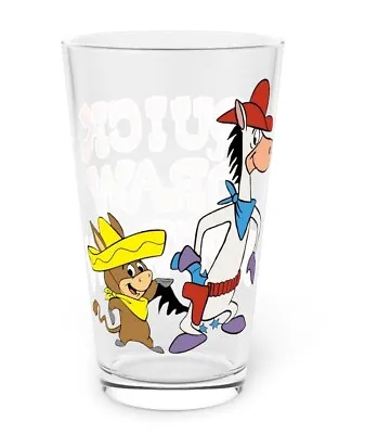 Quick Draw McGraw & Baba Looey Pint Glass 16oz - Retro Hanna-Barbera Art • $21.99