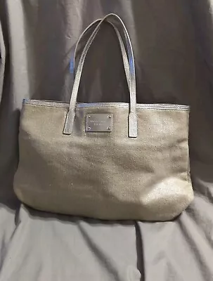 Michael Kors  Chic  Tote/Shopper Canvas Beige Cream And Gold Trim - PRE-OWNED • $22.76