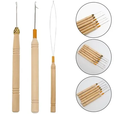 Easy Threading Needles 6 Piece Set For Hair Extensions And Crochet Tools • £5.26