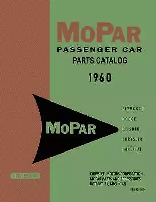 Parts Catalog For 1960 Mopar • $110.19