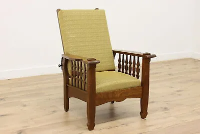 Craftsman Antique Arts & Crafts Oak Reclining Morris Chair #45475 • $1600