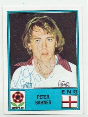 PETER BARNES Signed 1980 Panini Europa 80 Sticker #127 ENGLAND WEST BROM • £4.99