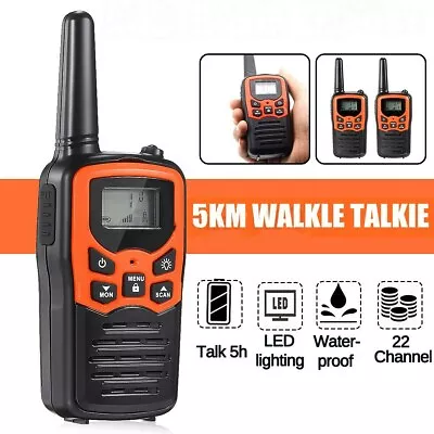 $39.99 • Buy 2Pcs Walkie Talkie 22 FRS Channels W/ VOX Scan LED Flashlight UHF Two Way Radio