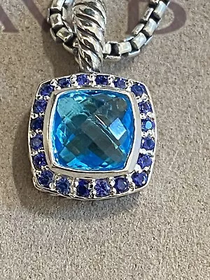 USED David Yurman Blue Topaz And Sapphire Pendant ALBION Collection • $399