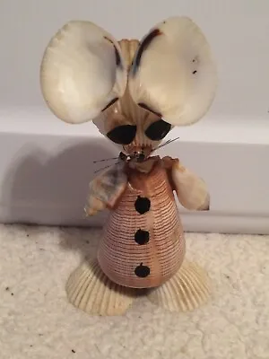 Vintage Seashell Mouse Doll Figure Primitive Decor Cute • $11.75