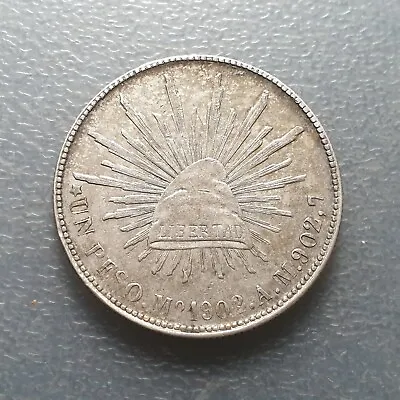 MEXICO 1 PESO 1902 Mo AM • $60