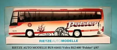  Volvo B12 600 RIETZE AUTO MODELLE BUS 61611  Polster  1/87 • $29