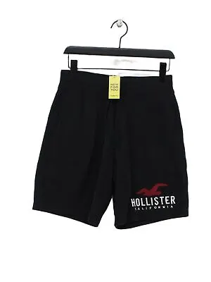 Hollister Men's Shorts XS Black Graphic Cotton With Polyester Sweat • £10