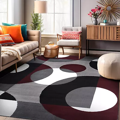 Rugshop Area Rugs Modern Geometric Carpets For Living Room 8x10 Woven Rug Sale • $195.72