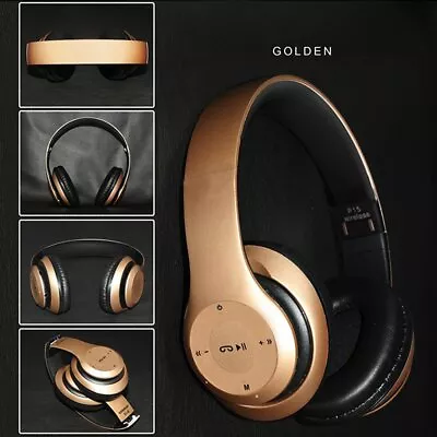 Bluetooth Headphones Wireless Foldable Stereo Earphones Super Bass Headset Mic   • $12.99